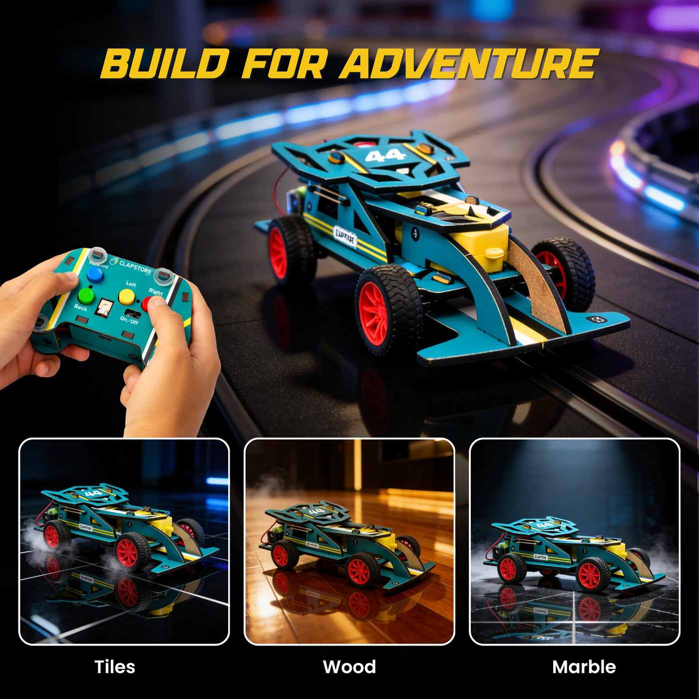 Bolt Racer™Premium DIY RC car (Type-C rechargeable)