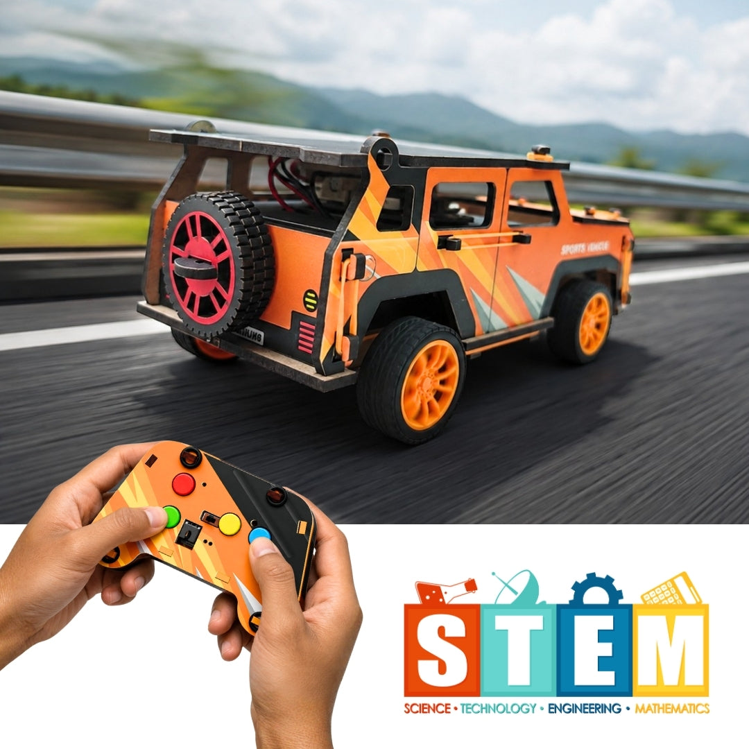 Sooper Brains™ Rodeo DIY RC Jeep (Type-C Rechargeable)