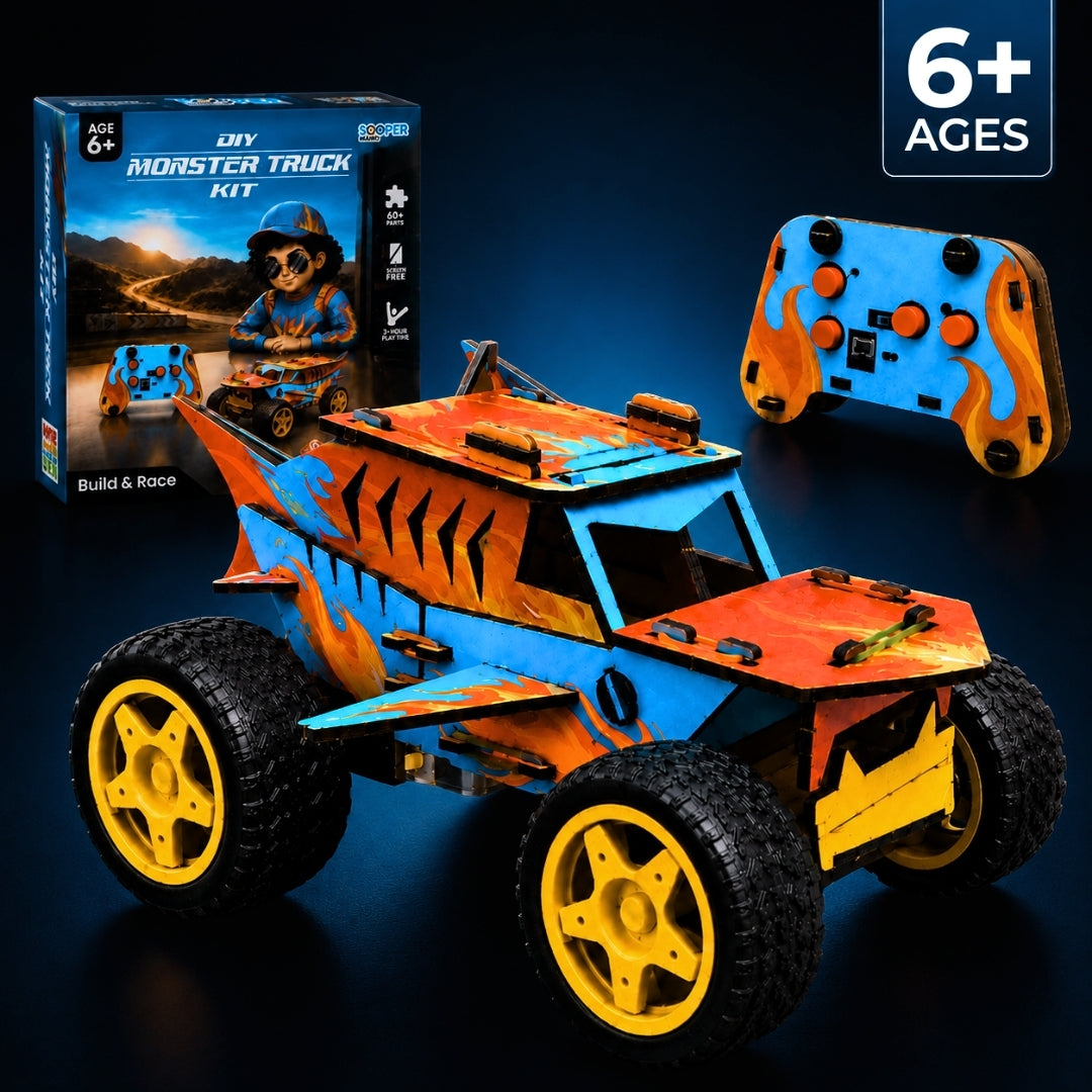 Sooper Brains™ DIY Monster Truck Kit (Type-C Rechargeable)