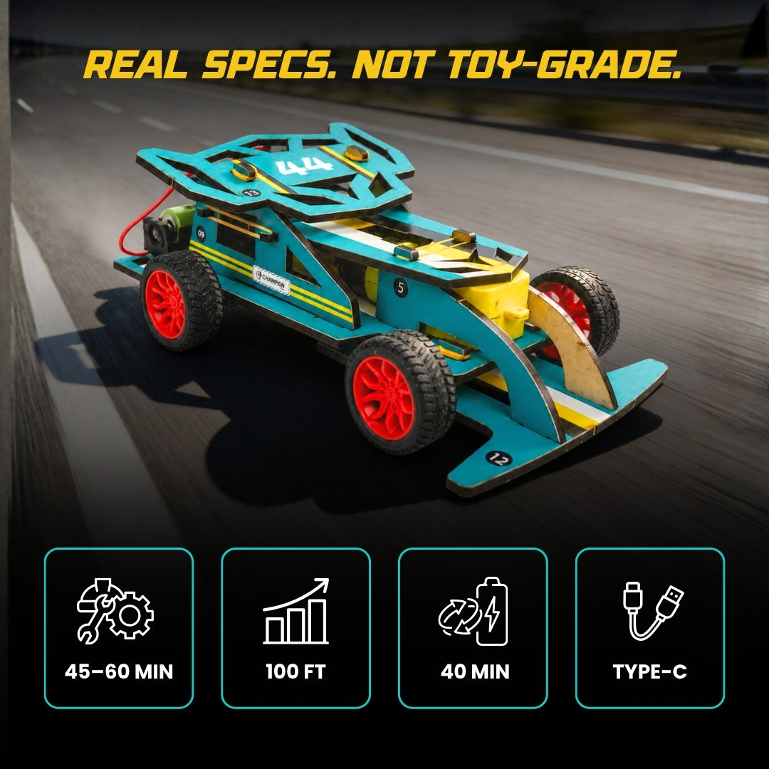 Bolt Racer™Premium DIY RC car (Type-C rechargeable)