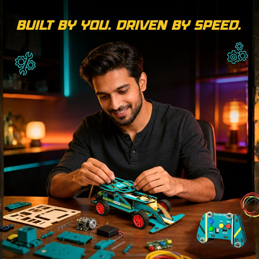 Bolt Racer™Premium DIY RC car (Type-C rechargeable)