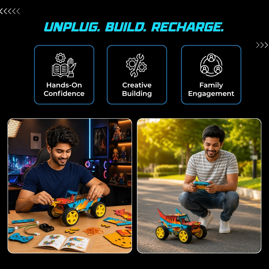Sooper Brains™ DIY Monster Truck Kit (Type-C Rechargeable)