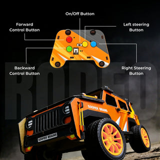 Sooper Brains™ Rodeo DIY RC Jeep (Type-C Rechargeable)